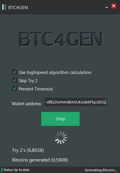 Bitcoin generator